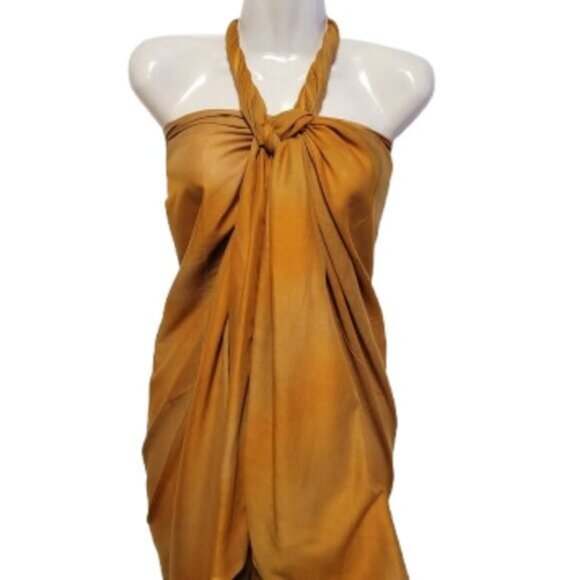 Womens Sarong Pareo Beach Cover Up Swimsuit Coverups Cotton Sarong TIE Wrap NEW - Picture 6 of 7